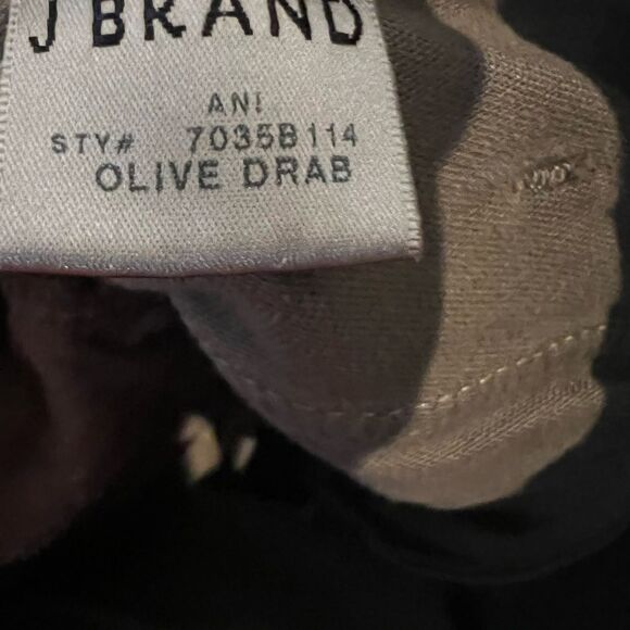 J Brand Womens Ani 7035B114 Midi Skirt Olive Drab Khaki 27 - Picture 15 of 16